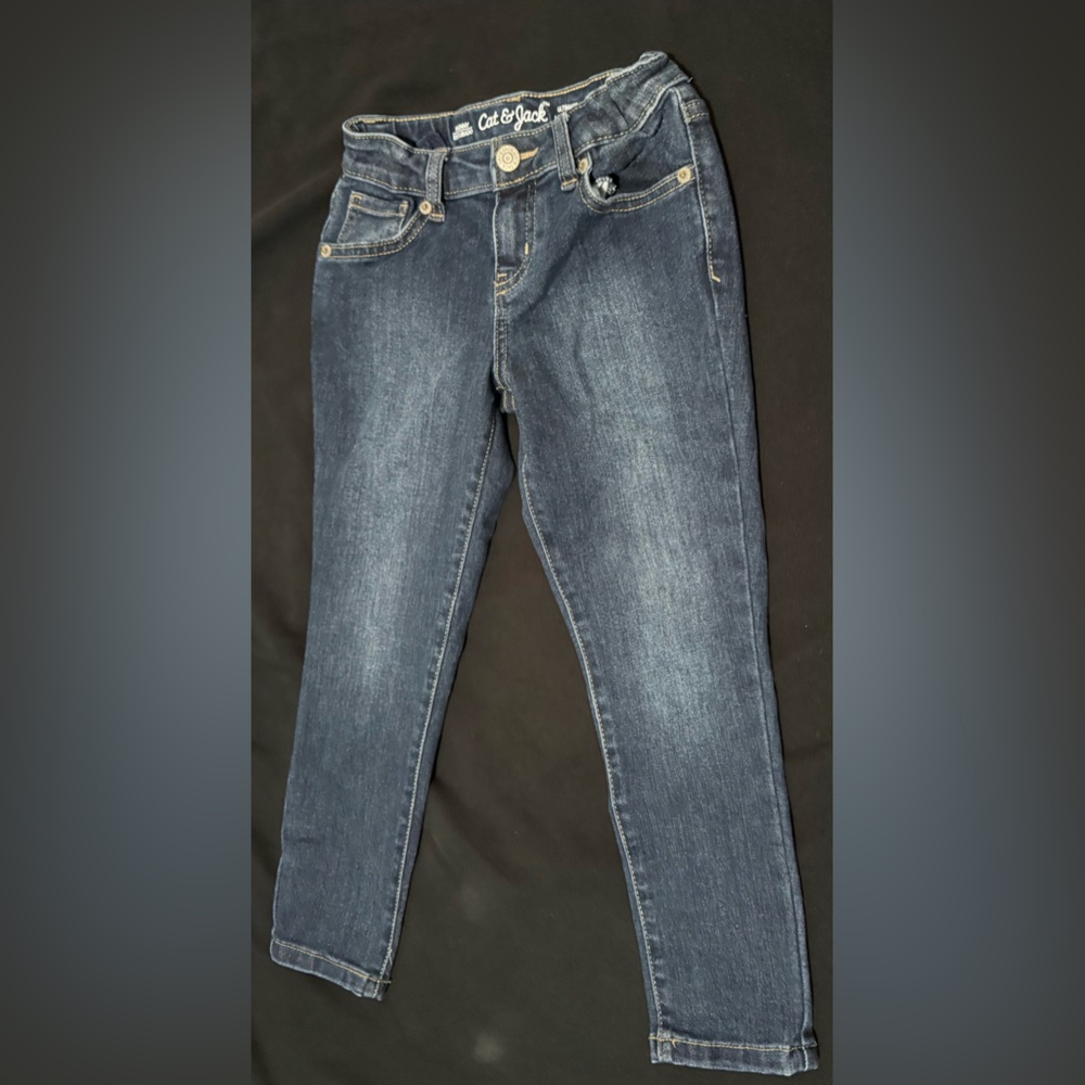 Cat & Jack Dark Blue Stretch Jeans
